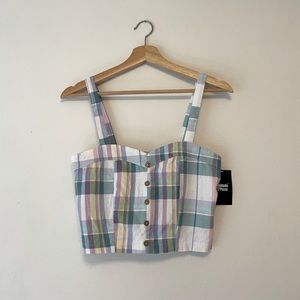 Plaid crop top